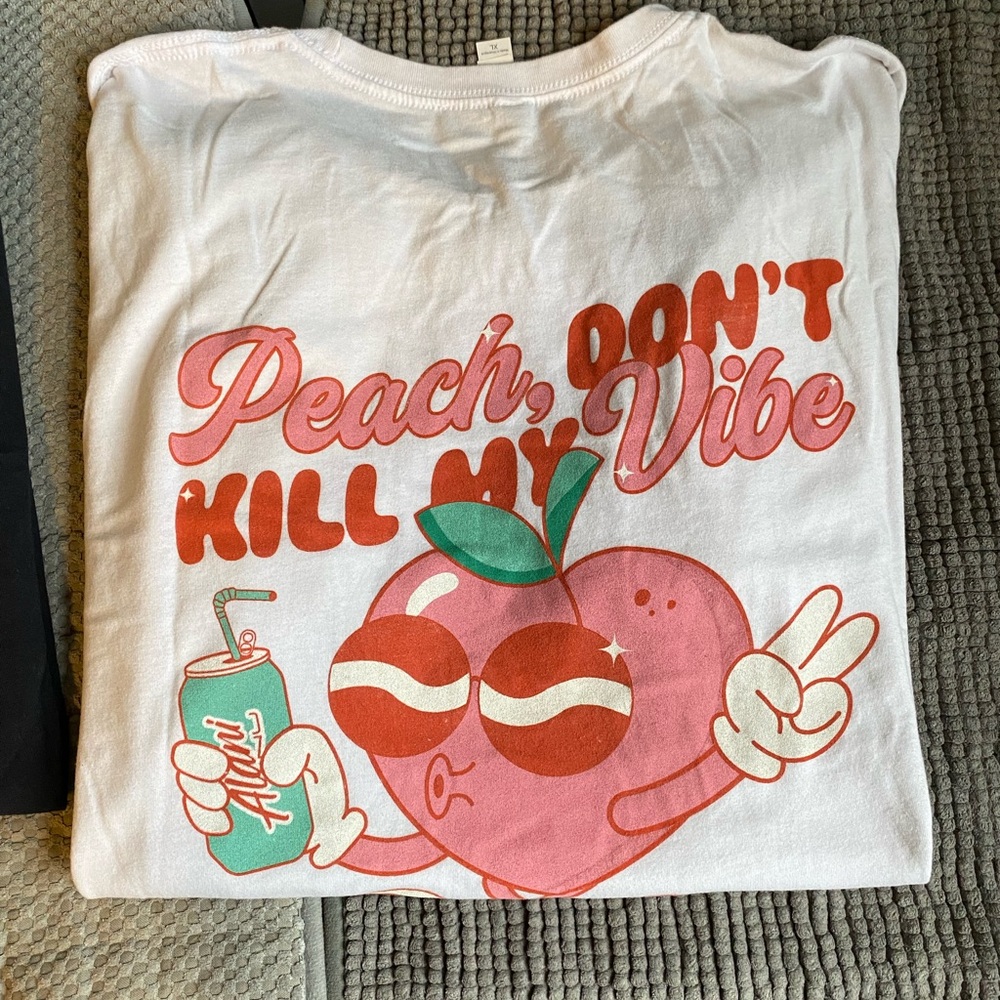 Peach Don’t Kill My Vibe Alani Nu T-Shirt